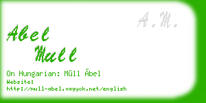 abel mull business card